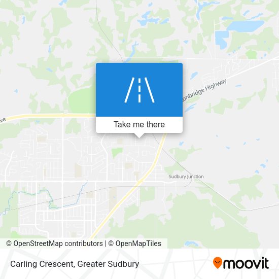 Carling Crescent map