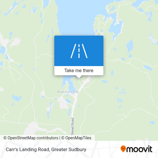 Carr's Landing Road plan