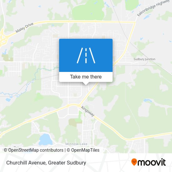 Churchill Avenue map