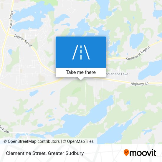 Clementine Street map