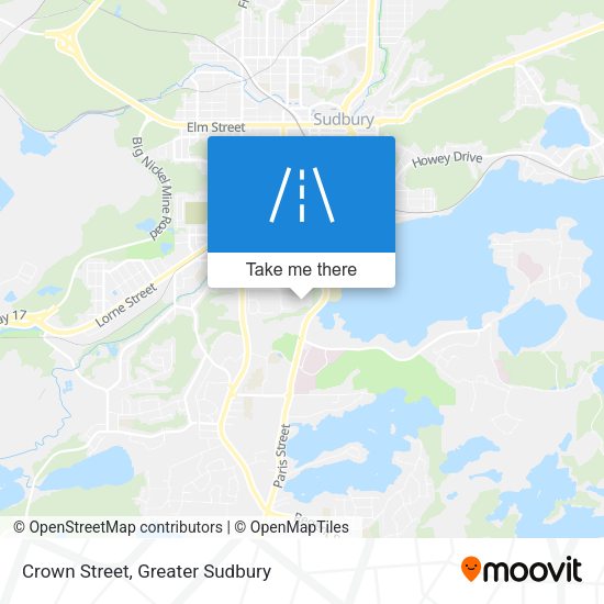 Crown Street map