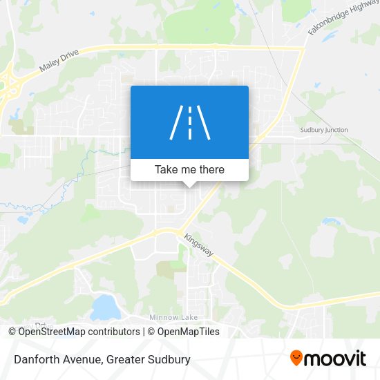Danforth Avenue map