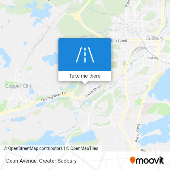 Dean Avenue map