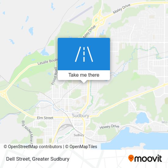 Dell Street map