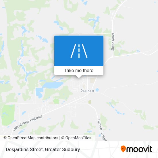 Desjardins Street map