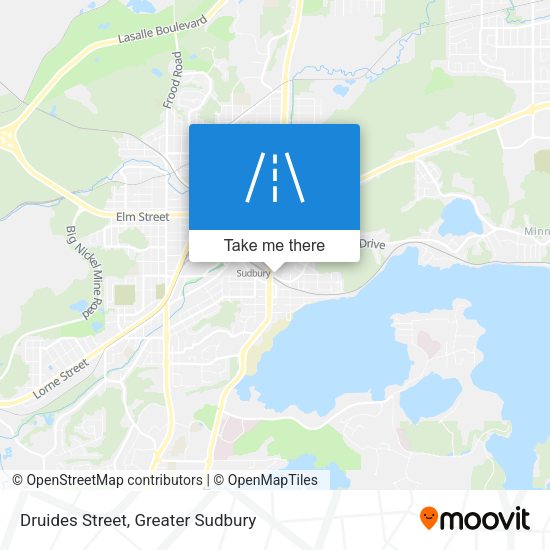 Druides Street map