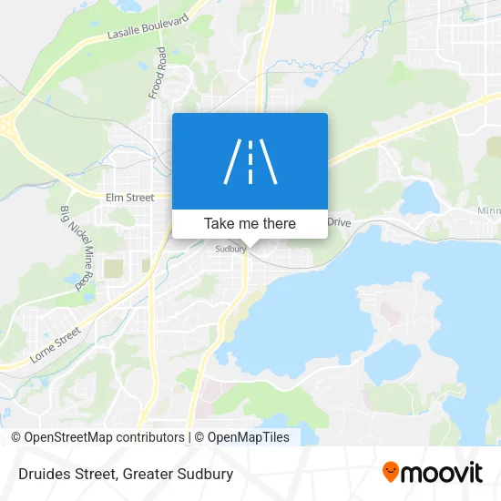 Druides Street map