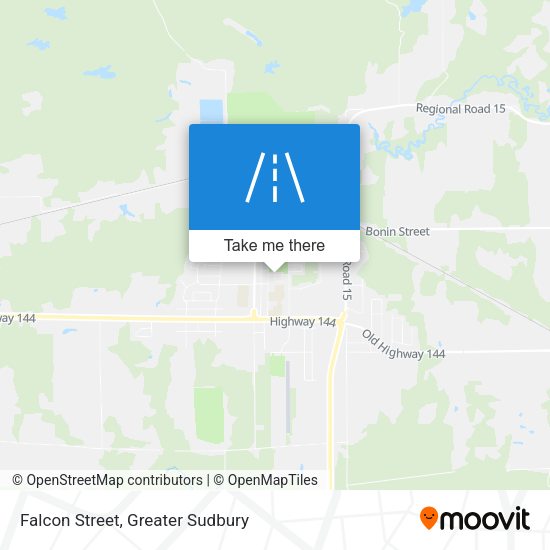 Falcon Street map