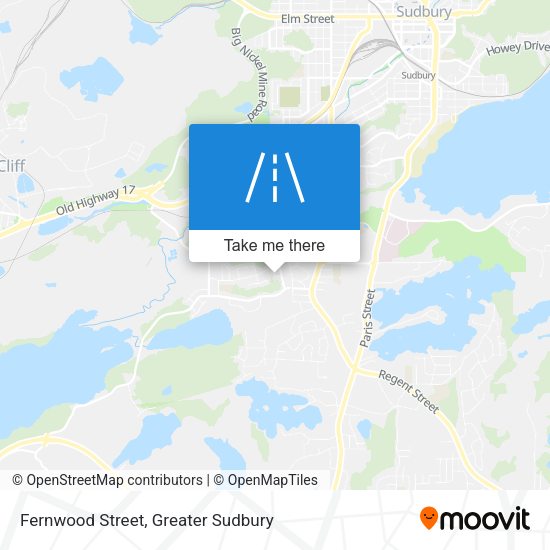 Fernwood Street map