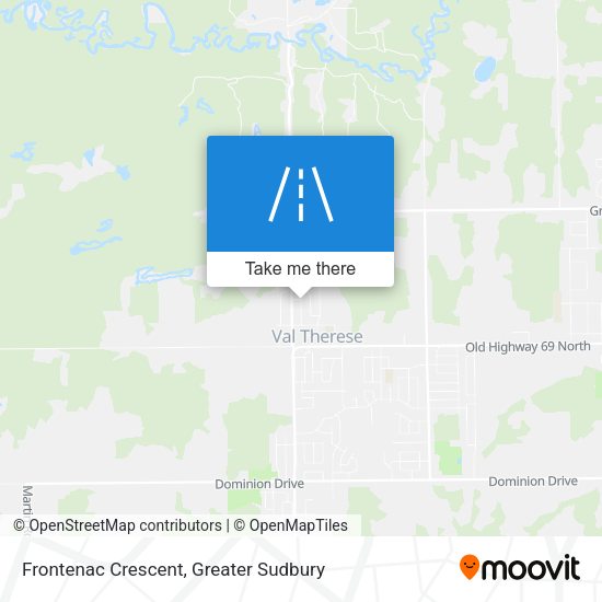 Frontenac Crescent map