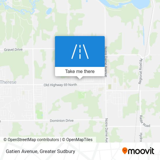 Gatien Avenue map