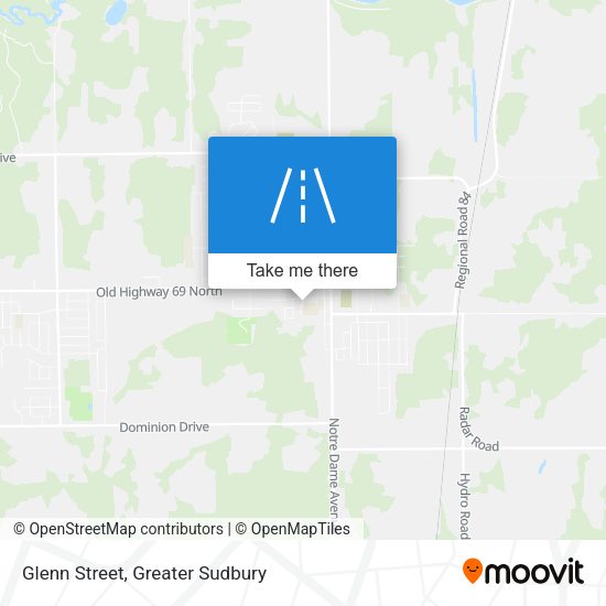 Glenn Street map