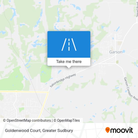 Goldenwood Court map