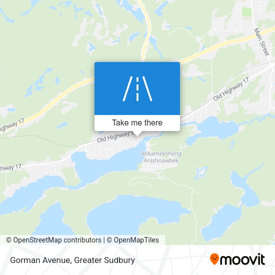 Gorman Avenue map