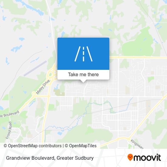 Grandview Boulevard map