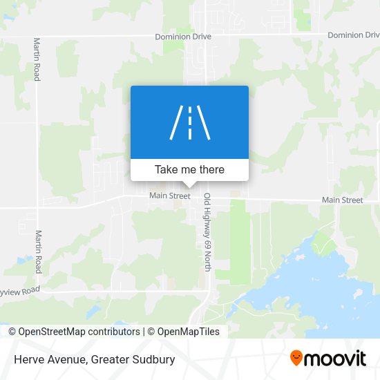 Herve Avenue map