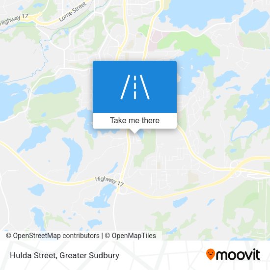 Hulda Street map