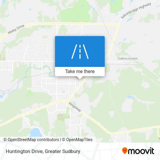 Huntington Drive map
