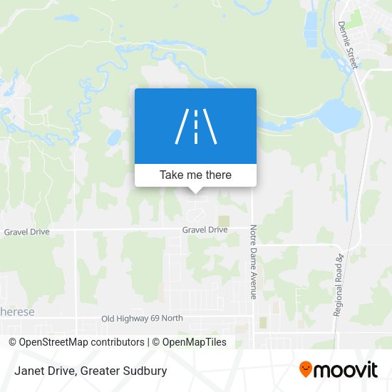 Janet Drive map