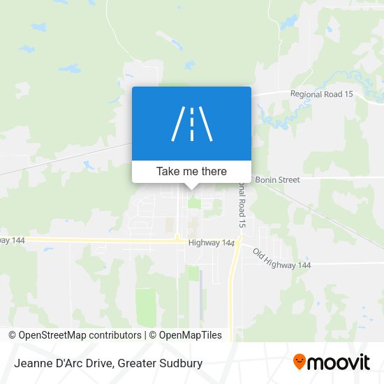 Jeanne D'Arc Drive map