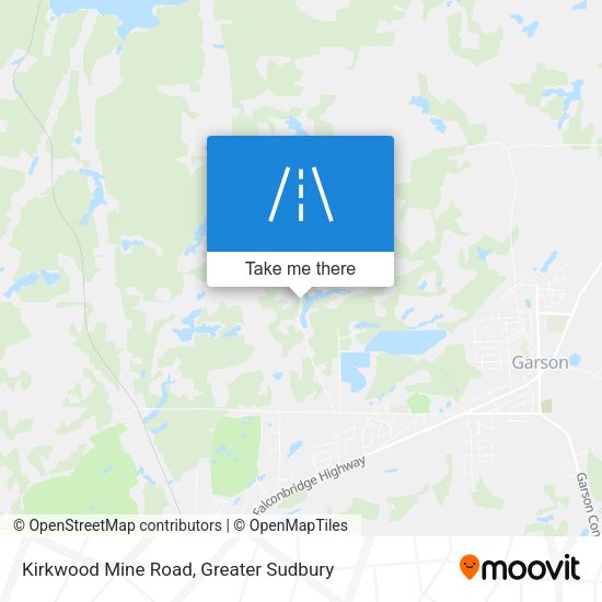 Kirkwood Mine Road map