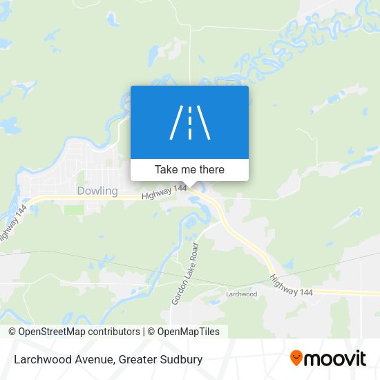 Larchwood Avenue map