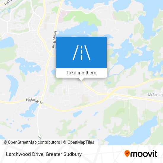 Larchwood Drive map