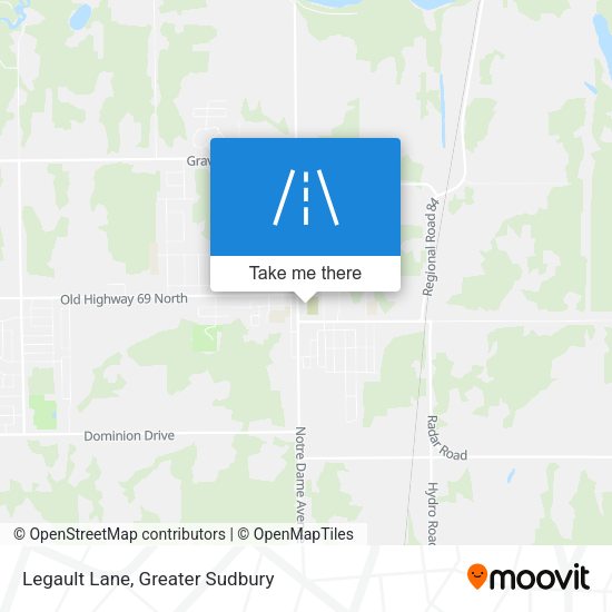 Legault Lane map