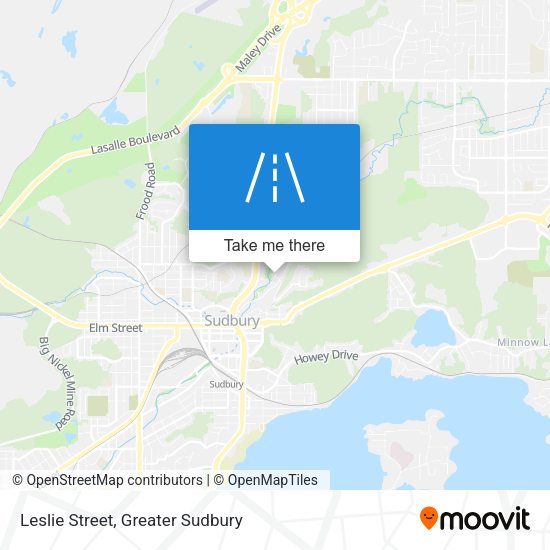 Leslie Street map