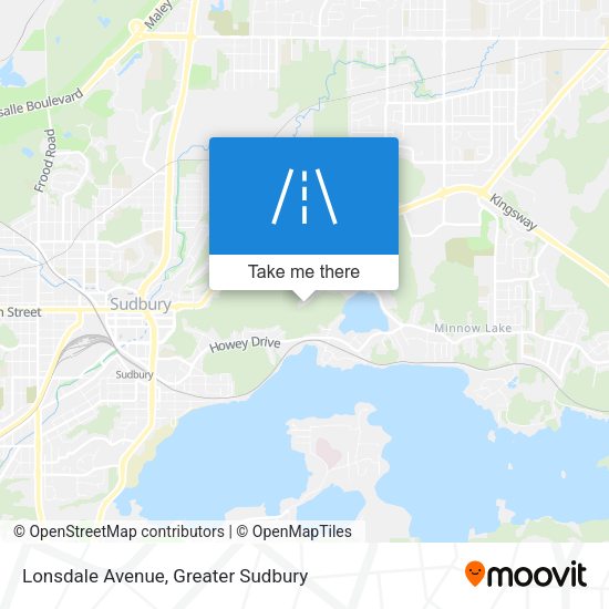 Lonsdale Avenue map