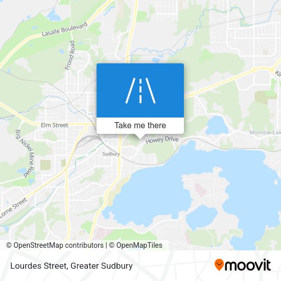 Lourdes Street map