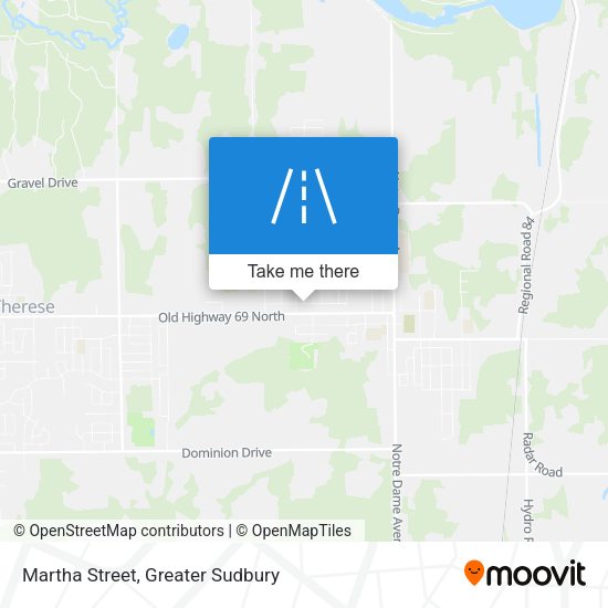 Martha Street map