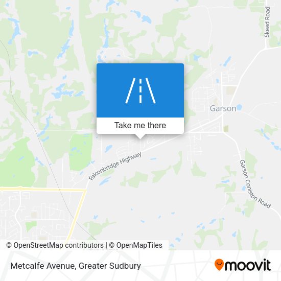 Metcalfe Avenue map