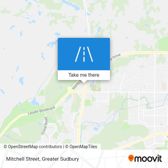 Mitchell Street map