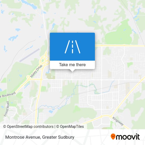 Montrose Avenue map