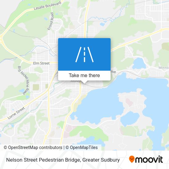 Nelson Street Pedestrian Bridge map