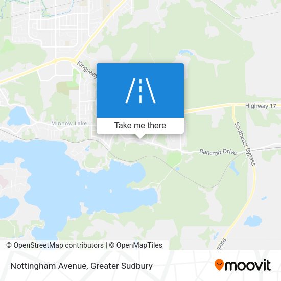 Nottingham Avenue map