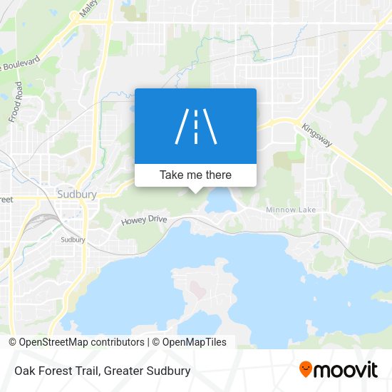 Oak Forest Trail map