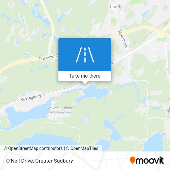 O'Neil Drive map