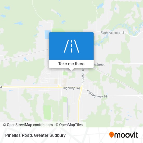 Pinellas Road map