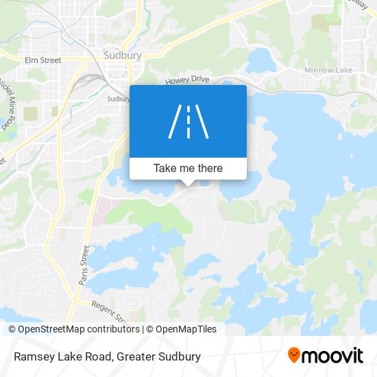 Ramsey Lake Road map