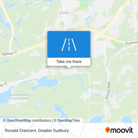 Ronald Crescent map