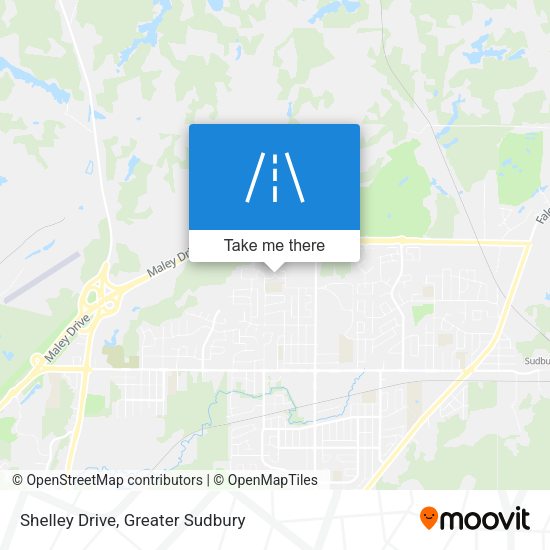 Shelley Drive map