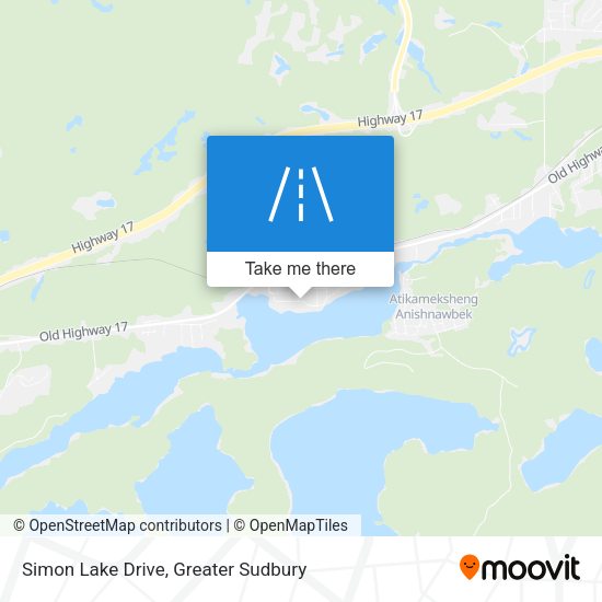 Simon Lake Drive map