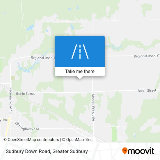 Sudbury Down Road map
