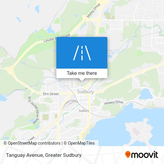 Tanguay Avenue map