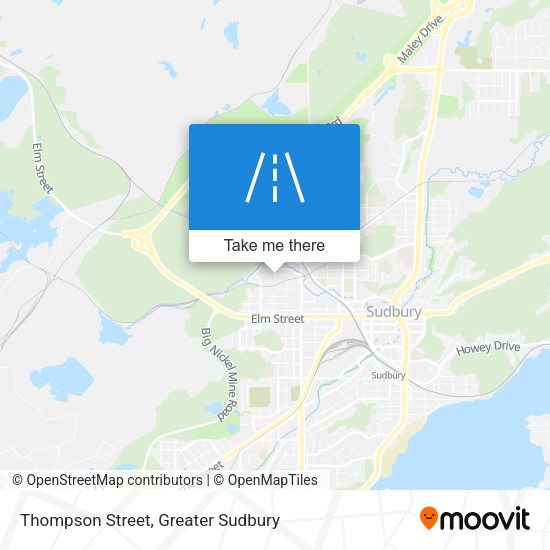 Thompson Street map