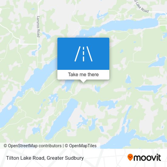 Tilton Lake Road map