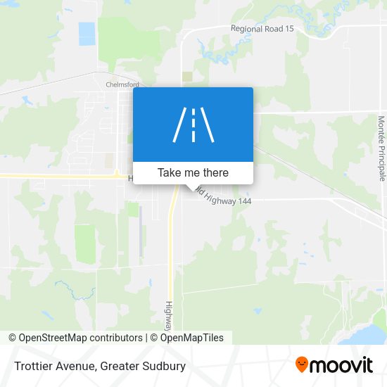 Trottier Avenue map