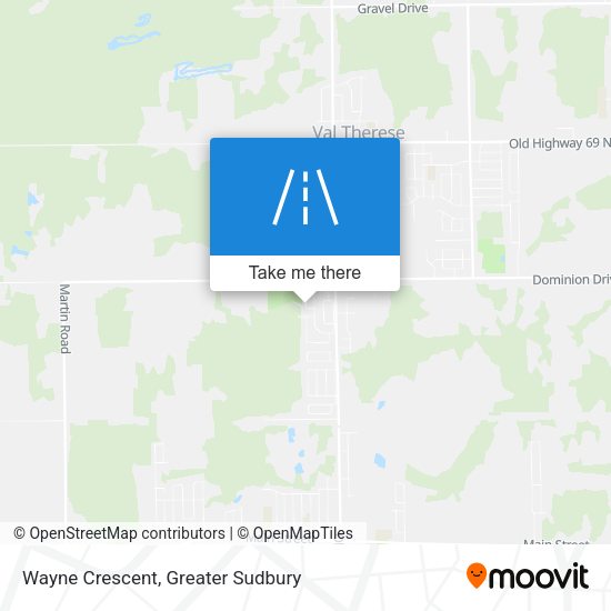 Wayne Crescent map